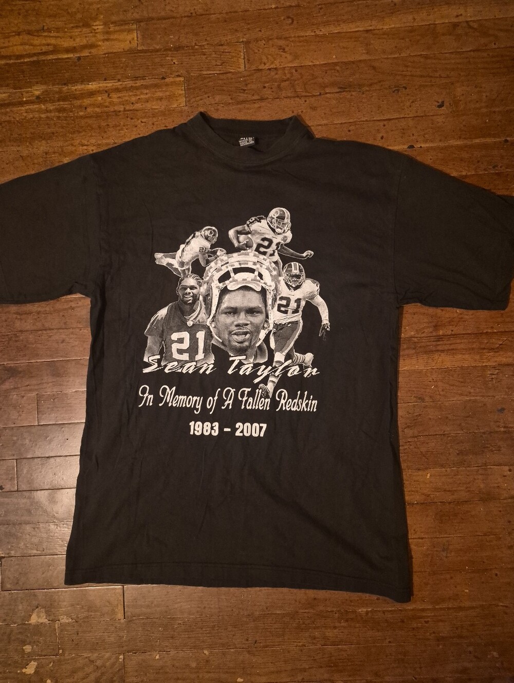 Washington Commanders Redskins Sean Taylor Mens Sz 3XL Black T Shirt